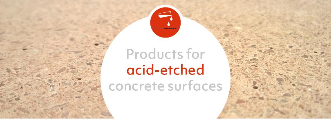 products for the production of acid-etched concrete