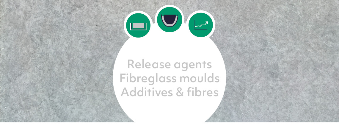 Release agents, Fibreglass moulds, Additives & fibres